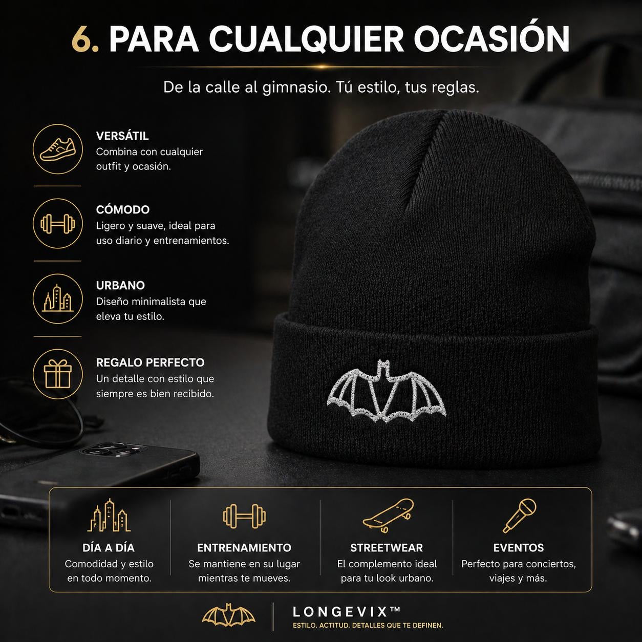 GORRO MURCIÉLAGO LONGEVIX
