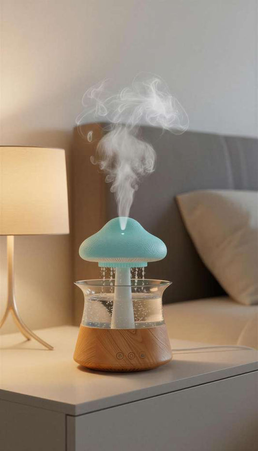 🌧️ Difusor Humidificador Lluvia LED – Relajación Total en Casa