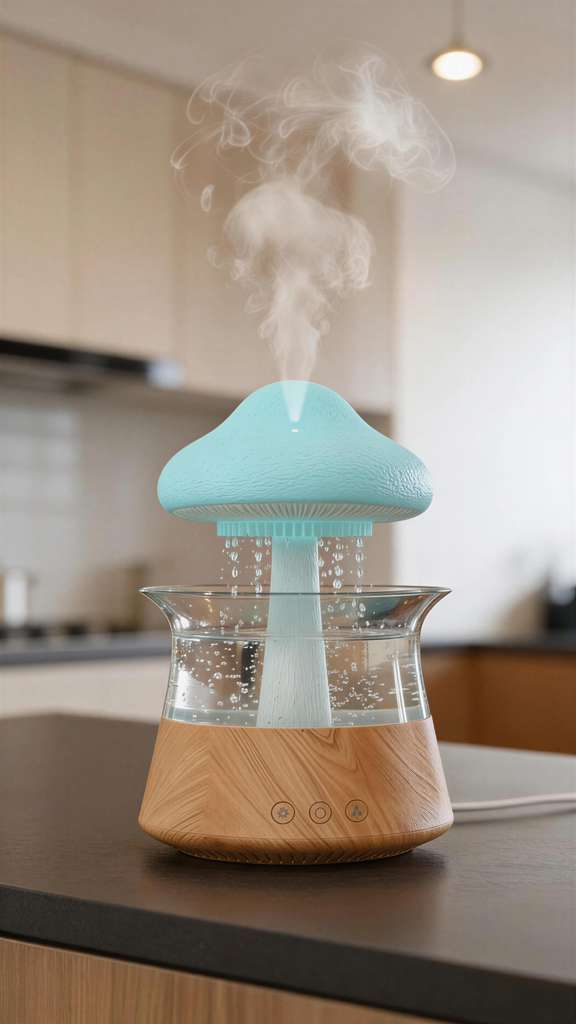 🌧️ Difusor Humidificador Lluvia LED – Relajación Total en Casa